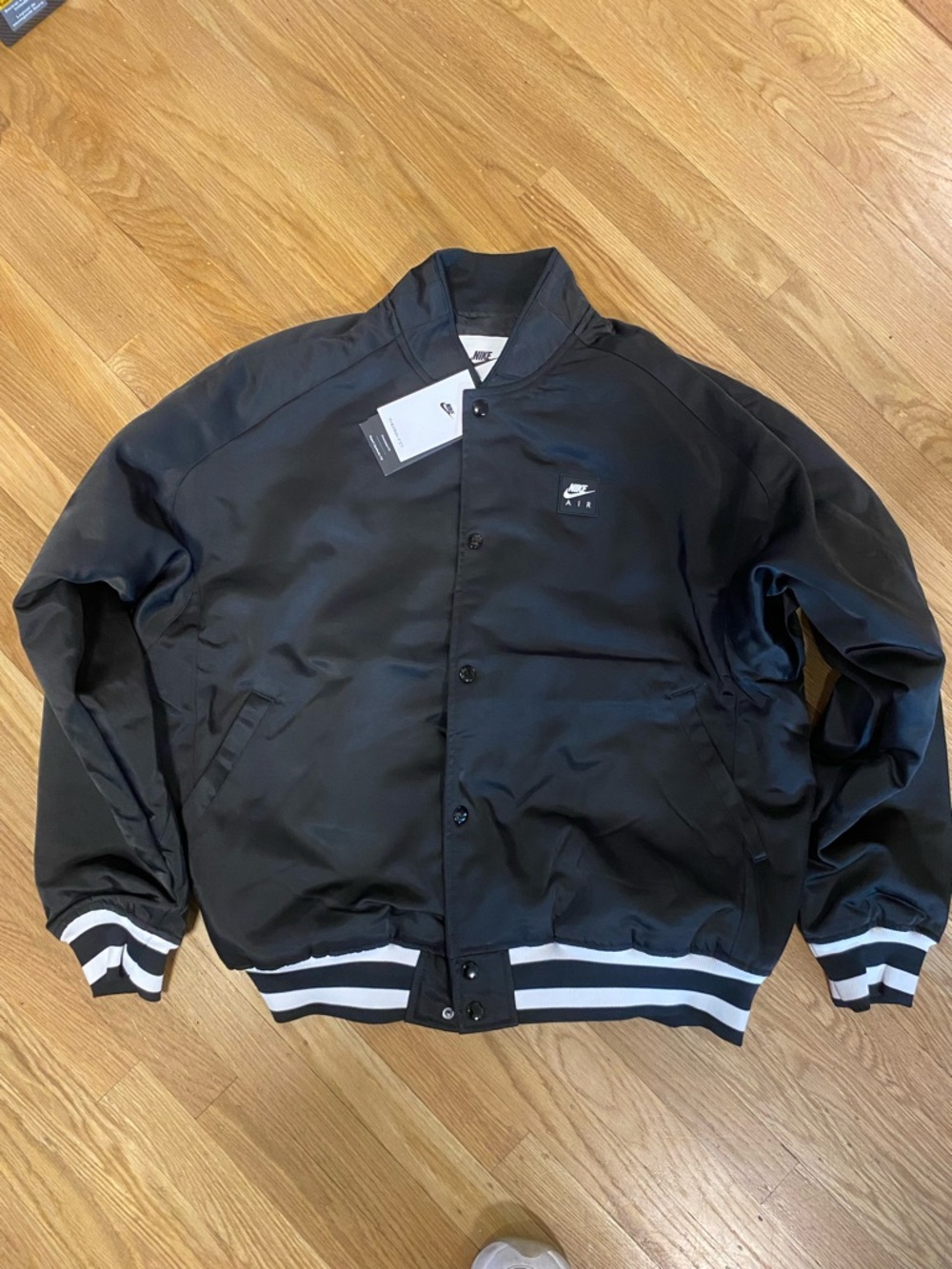 NEW Nike Air Varsity Therma-Fit Bomber Jacket Black - Men’s Size Medium